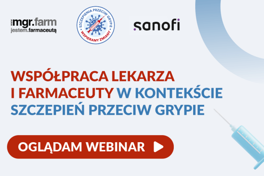 Webinar: Współpraca lekarza i farmaceuty w kontekście szczepień przeciw grypie